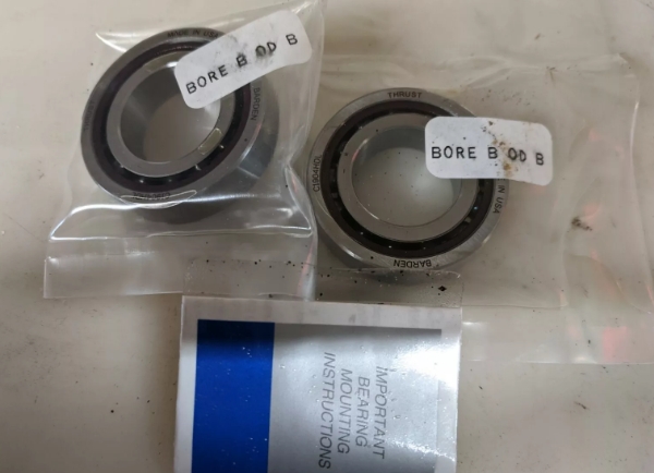 角接触球轴承，品牌：BARDEN，示例图片526
